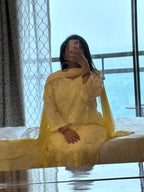 Yellow Lucknowi Suit