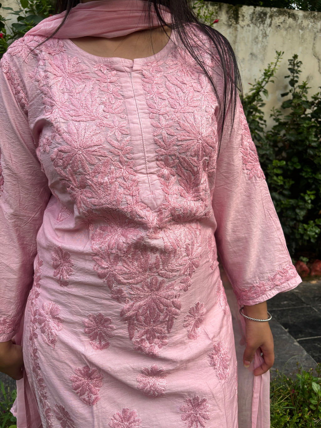 Pinkish Lucknowi Suit