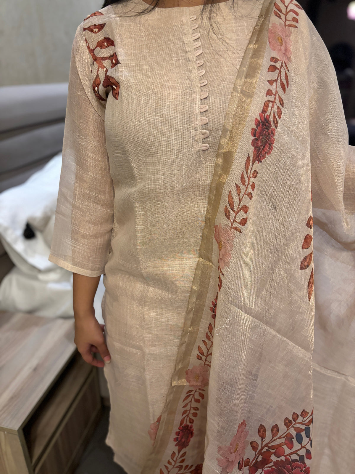Linen Beige Suit