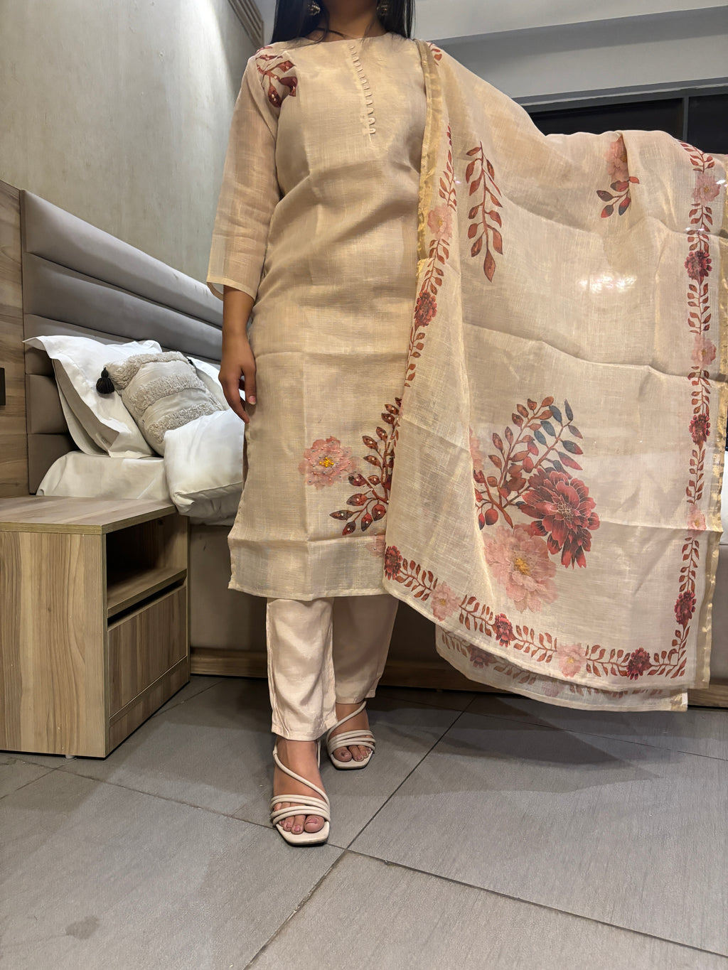 Linen Beige Suit