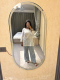White Short Lucknowi Kurta