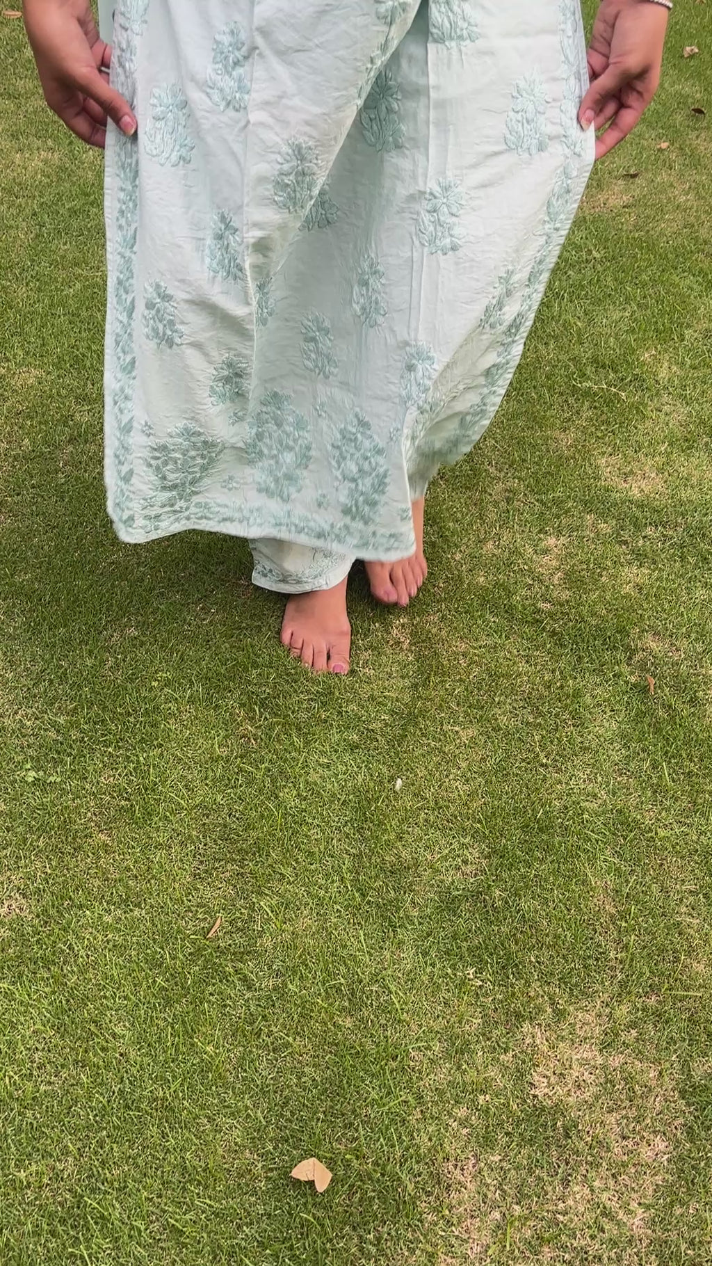 Blue Lucknowi Suit